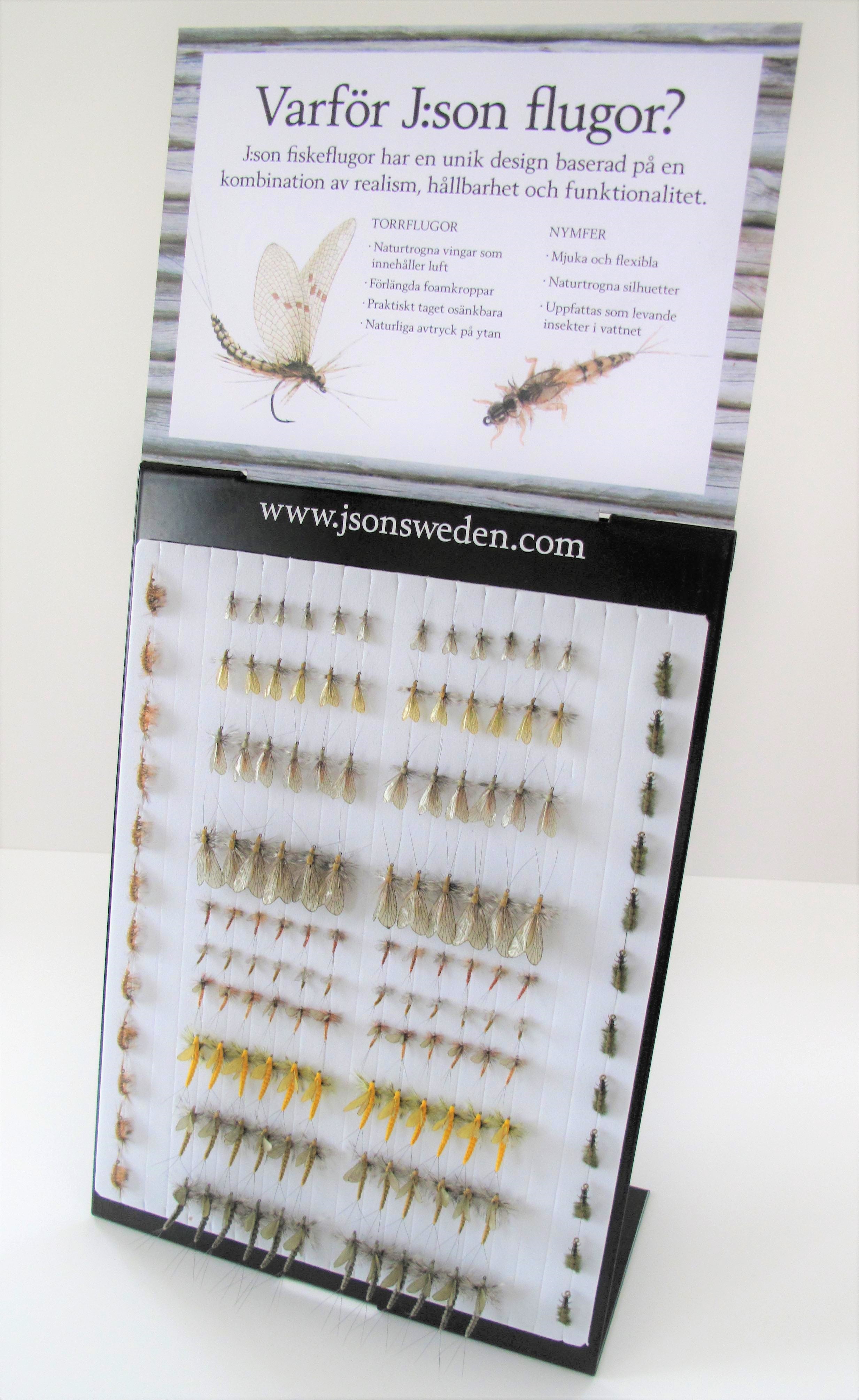 A4 J:son flies Display. Plåt