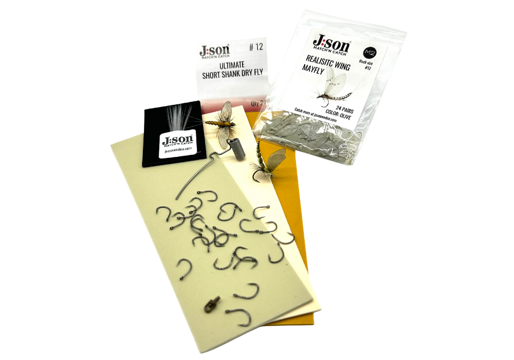 Tying Kit 24 pcs Mayfly Dun/ Spent #12