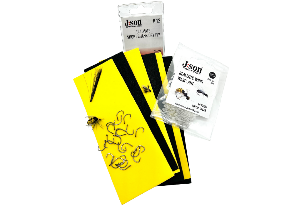 J:son Wasp / Winged Ant #12 Fly Tying Starter Kit