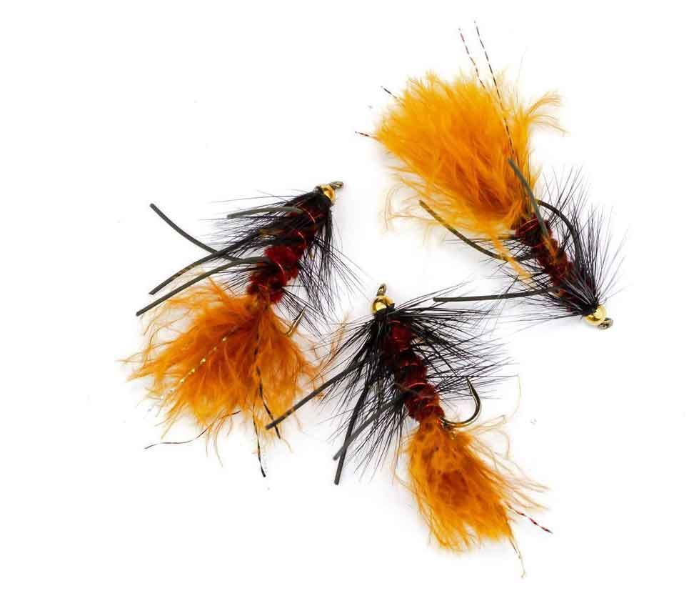 G.H Wolly Bugger Rubberlegs Black/Brown #6