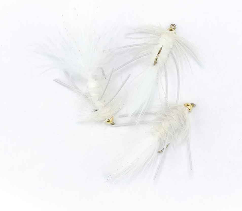 G.H Wolly Bugger Rubberlegs White #6