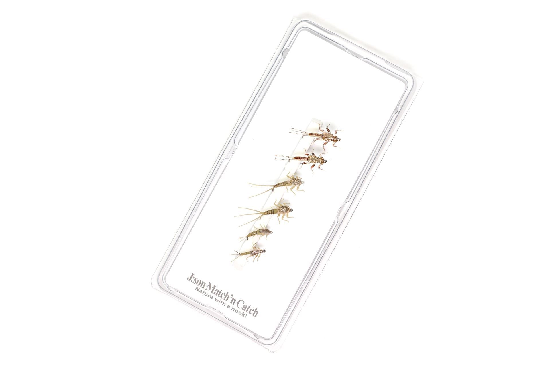 Hatch Pack Mayfly Nymph Olive Grey (7-15mm)