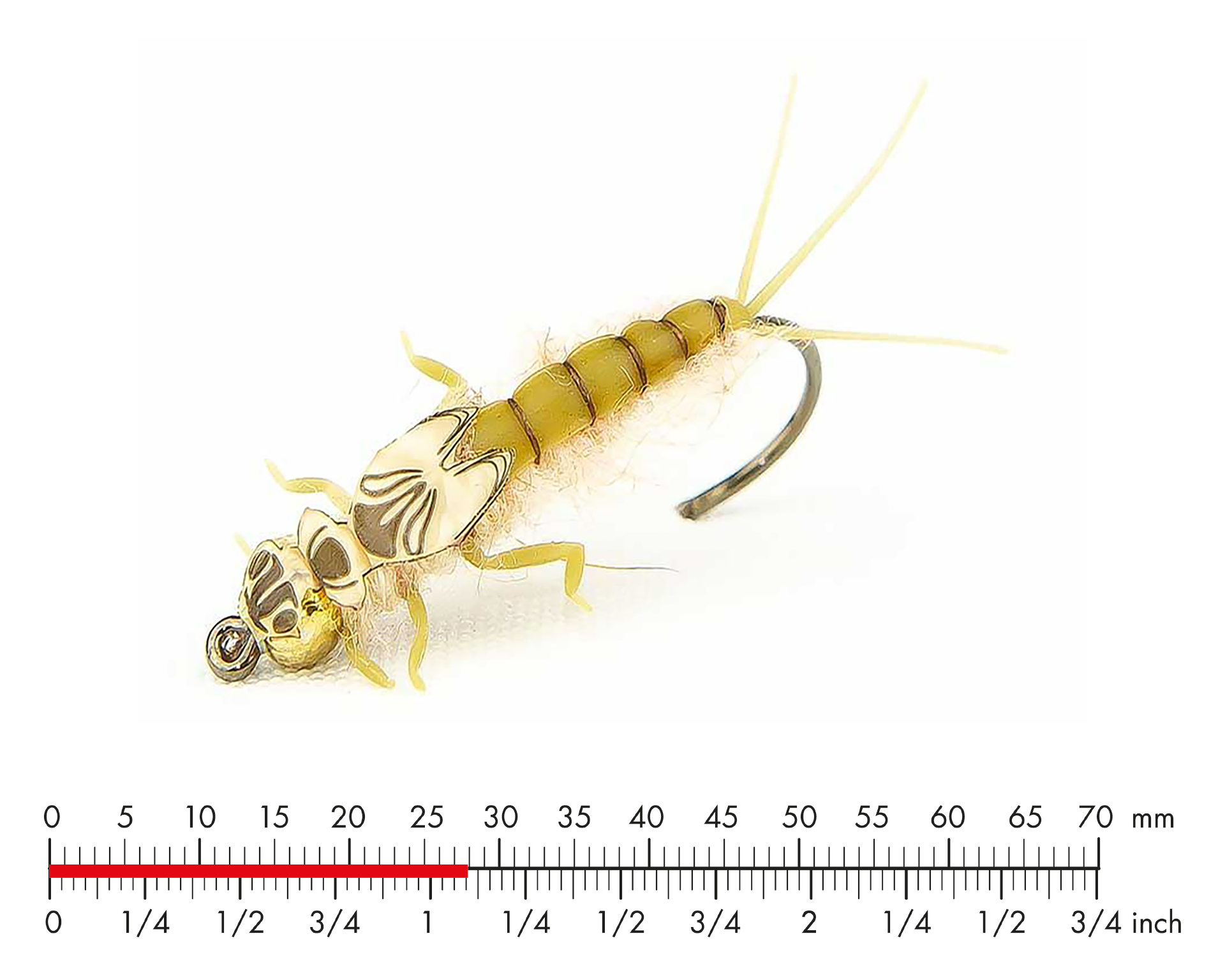 Tungsten Mayfly Nymph 1 Light Olive