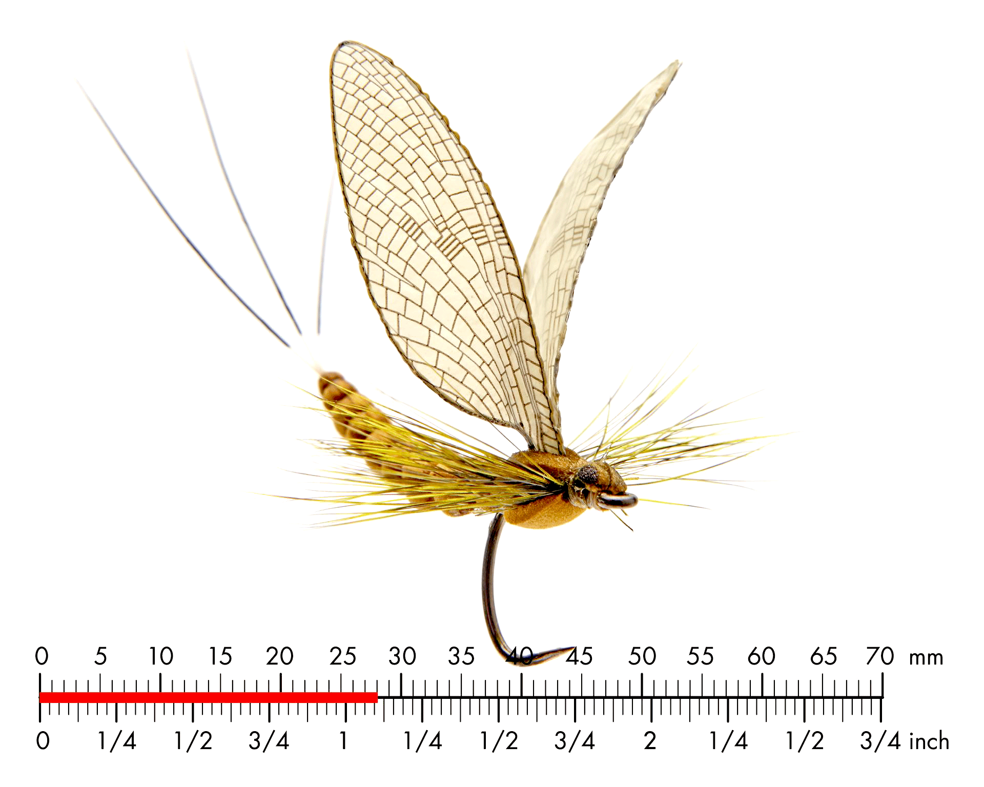 Dagslända Dun 1 Cinnamon Brown