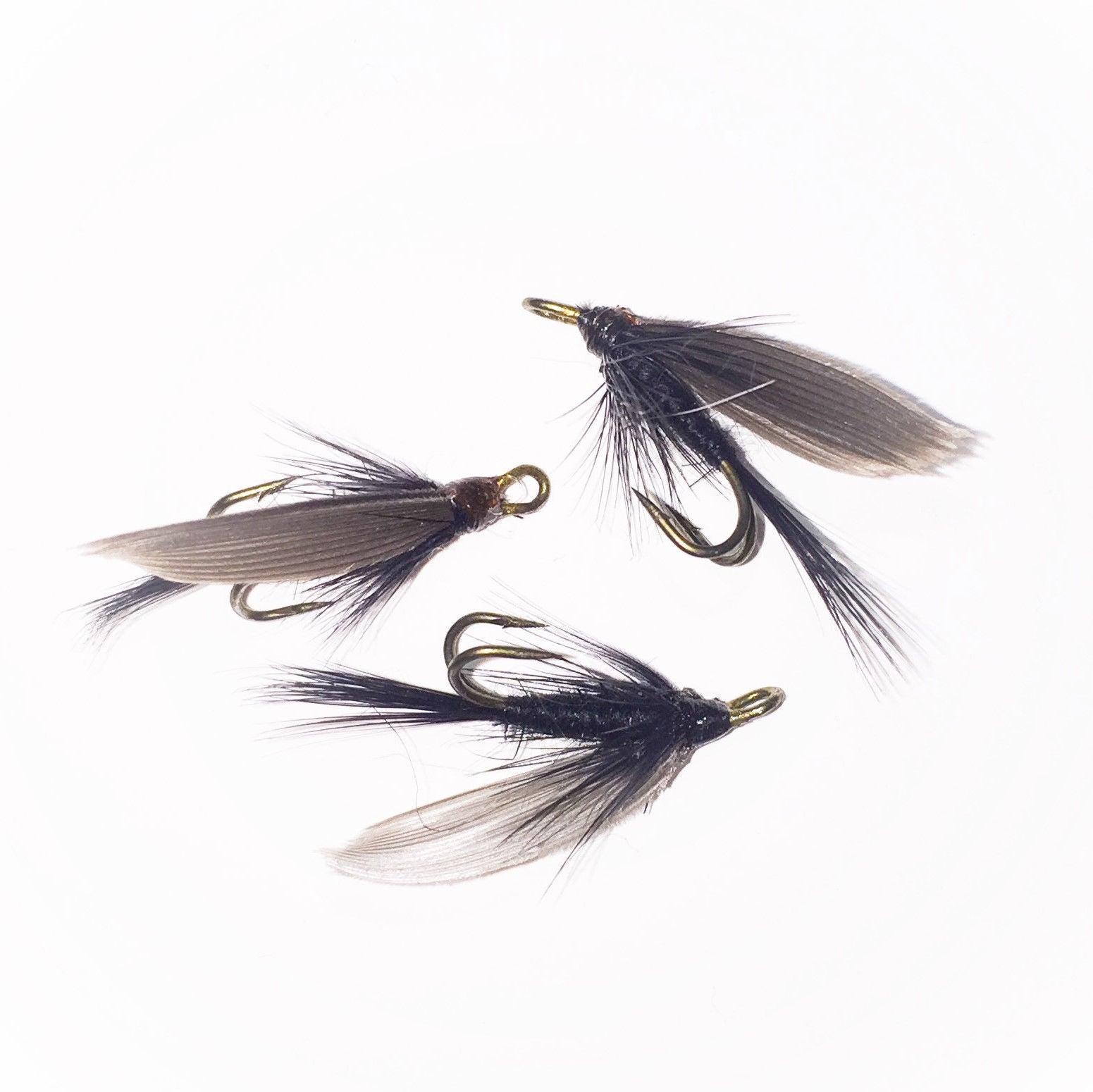 Black Gnat wet double hook #12