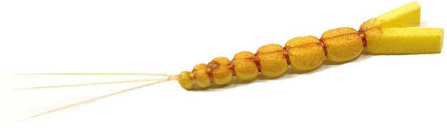 Realistisk kropp Dagslända M4 Sulphur Yellow #22