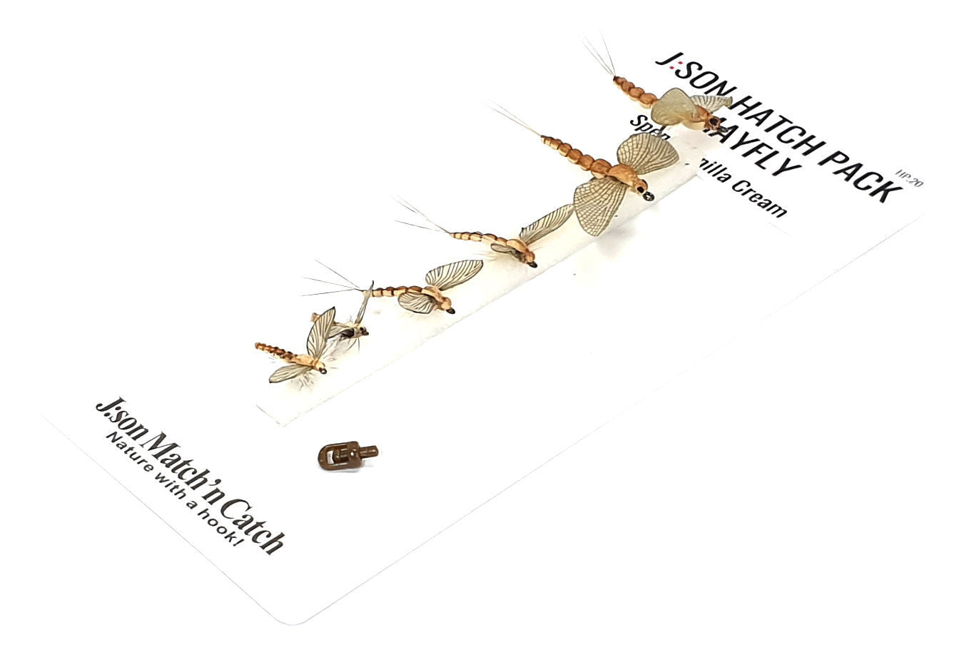 Hatch Pack Mayfly Spent Vanilla Cream (10-20mm)