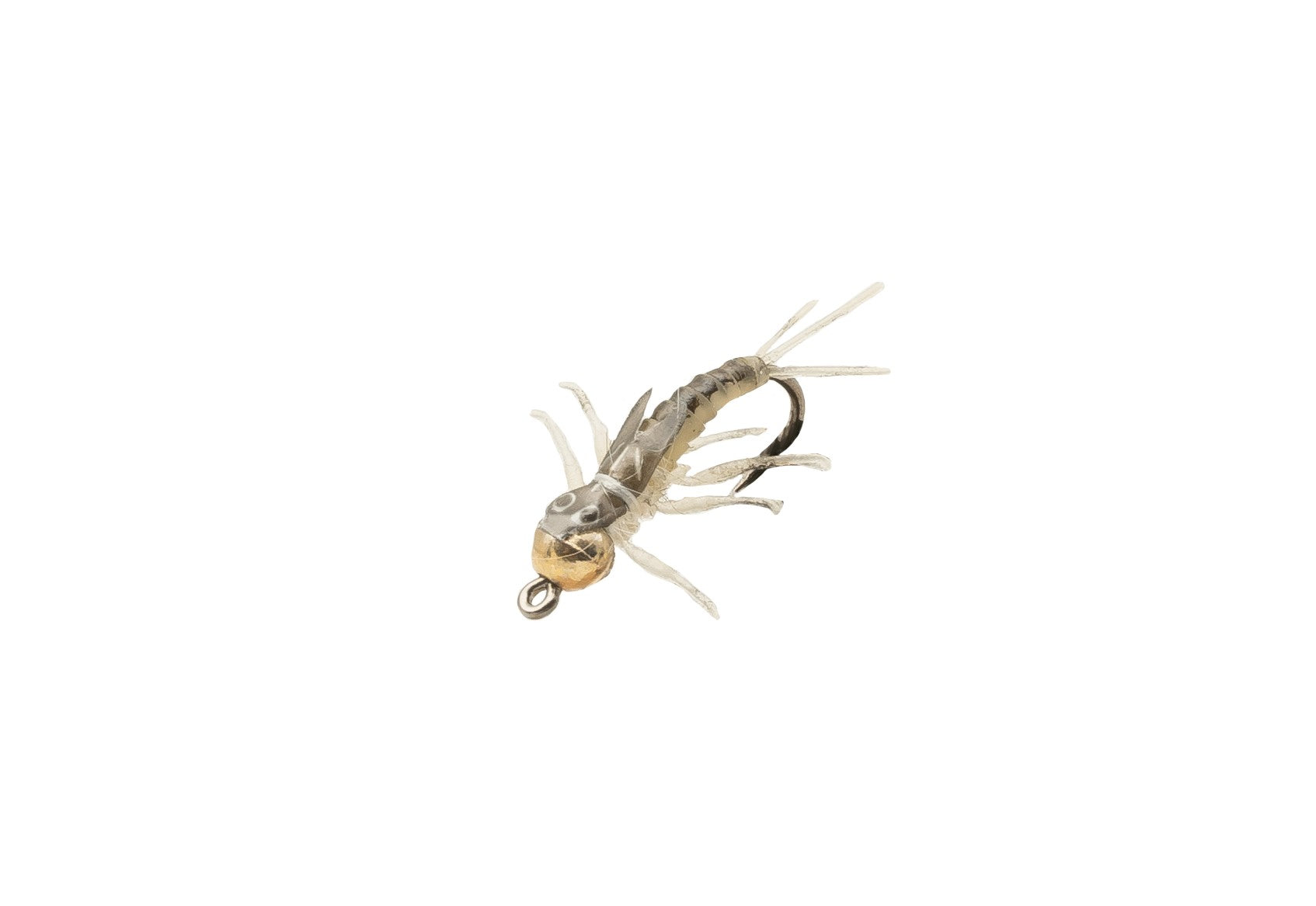 2 Pack Mayfly Nymph 5 Grey Beige Tungsten
