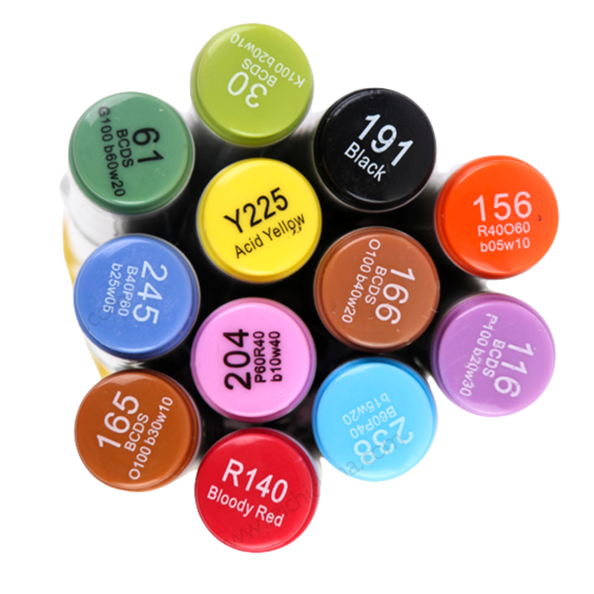 Fly Tying Color Marker Set, 12 colors