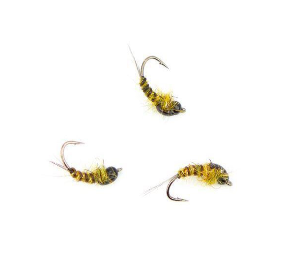 G.H Ribbed Tungsten Nymph Olive